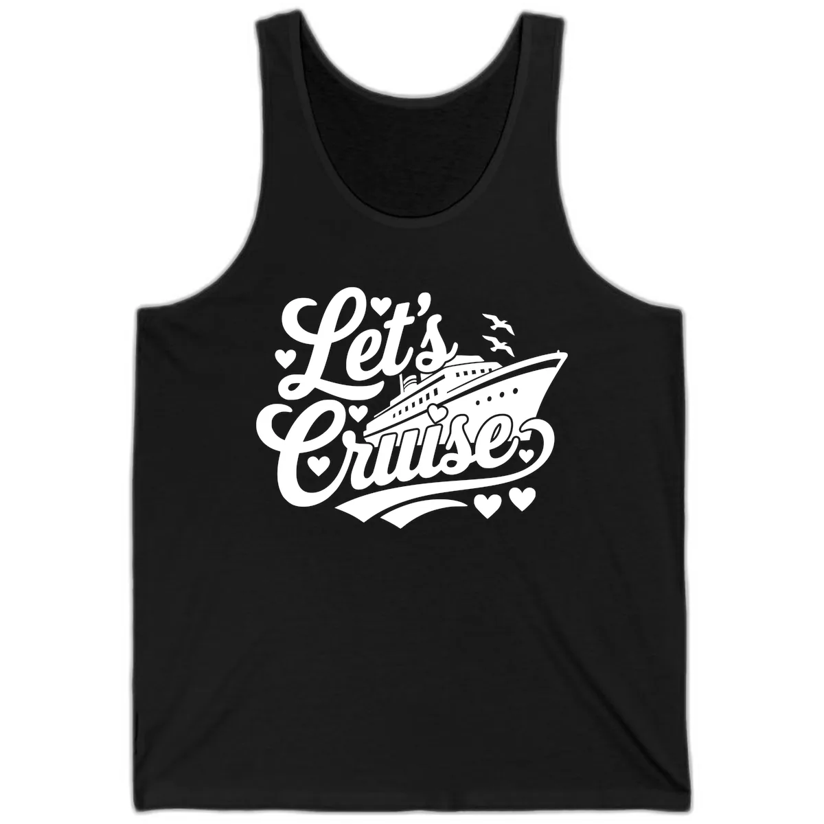 Let's Cruise Ship Design Tank in Black