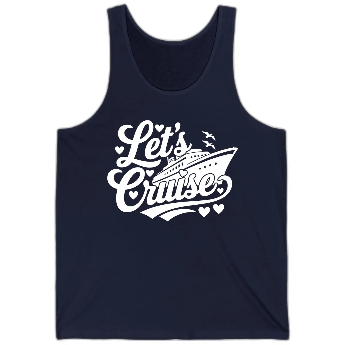 Let's Cruise Ship Design Tank in Navy