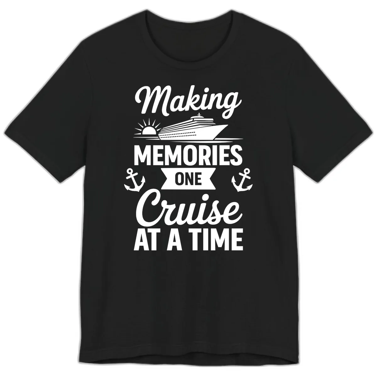 Making Memories One Cruise At A Time Premium T-Shirt in Black