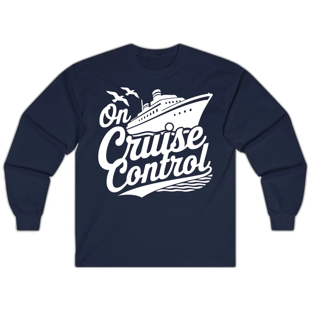 On Cruise Control Long Sleeve in Navy