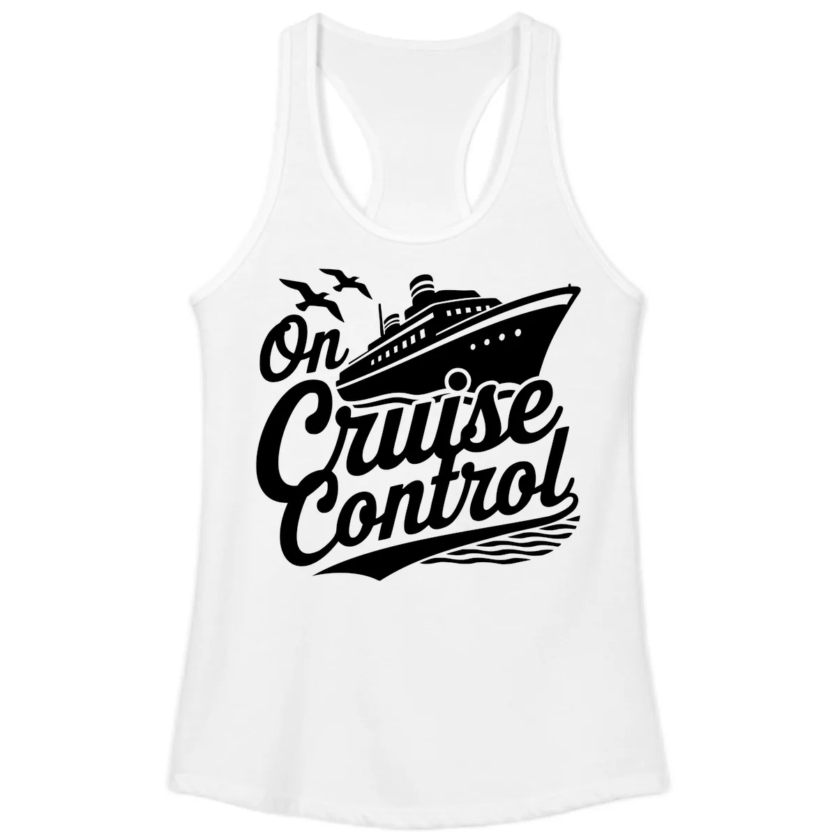 On Cruise Control Ladies Tank in White