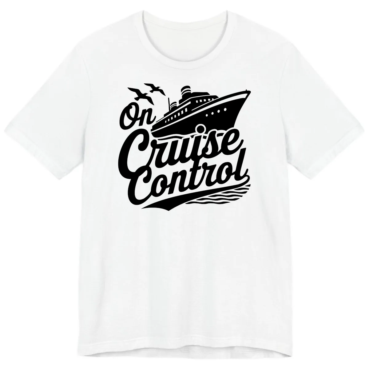 On Cruise Control Premium T-Shirt in White
