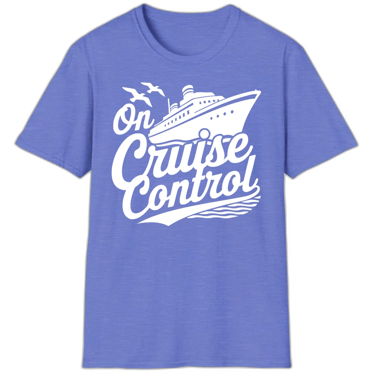 On Cruise Control T-Shirt in Heather Royal