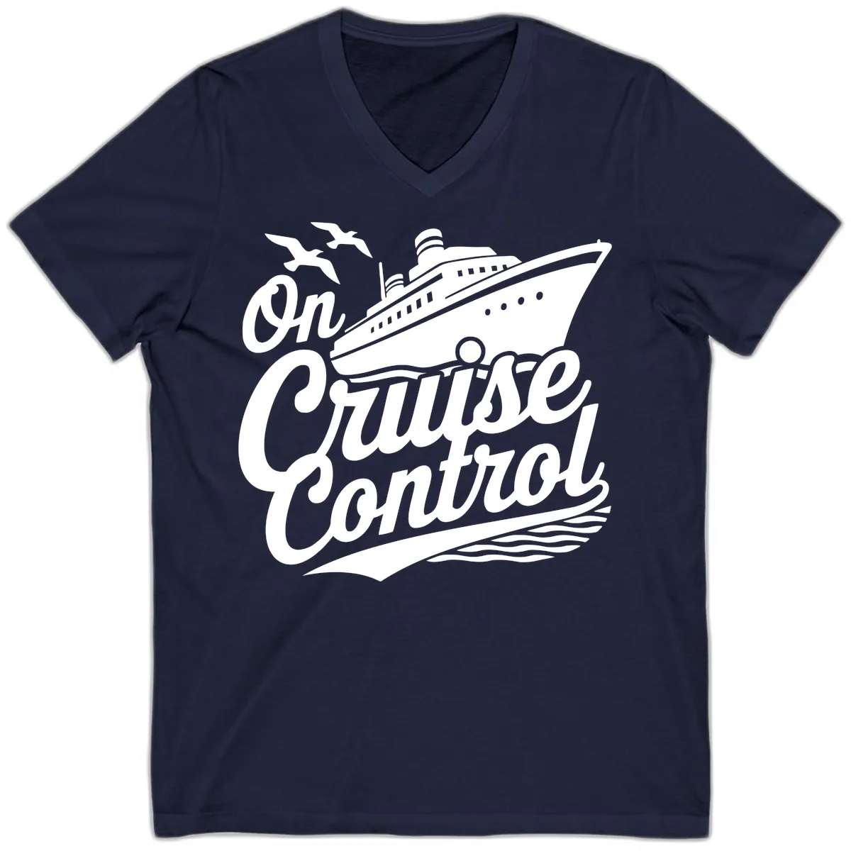 On Cruise Control V-Neck in Navy