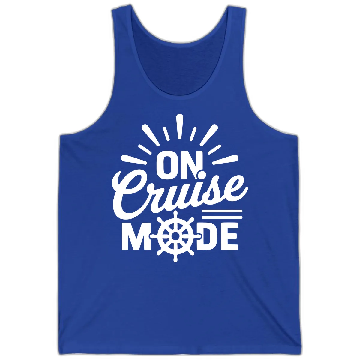 On Cruise Mode Ship Wheel Design Tank in True Royal