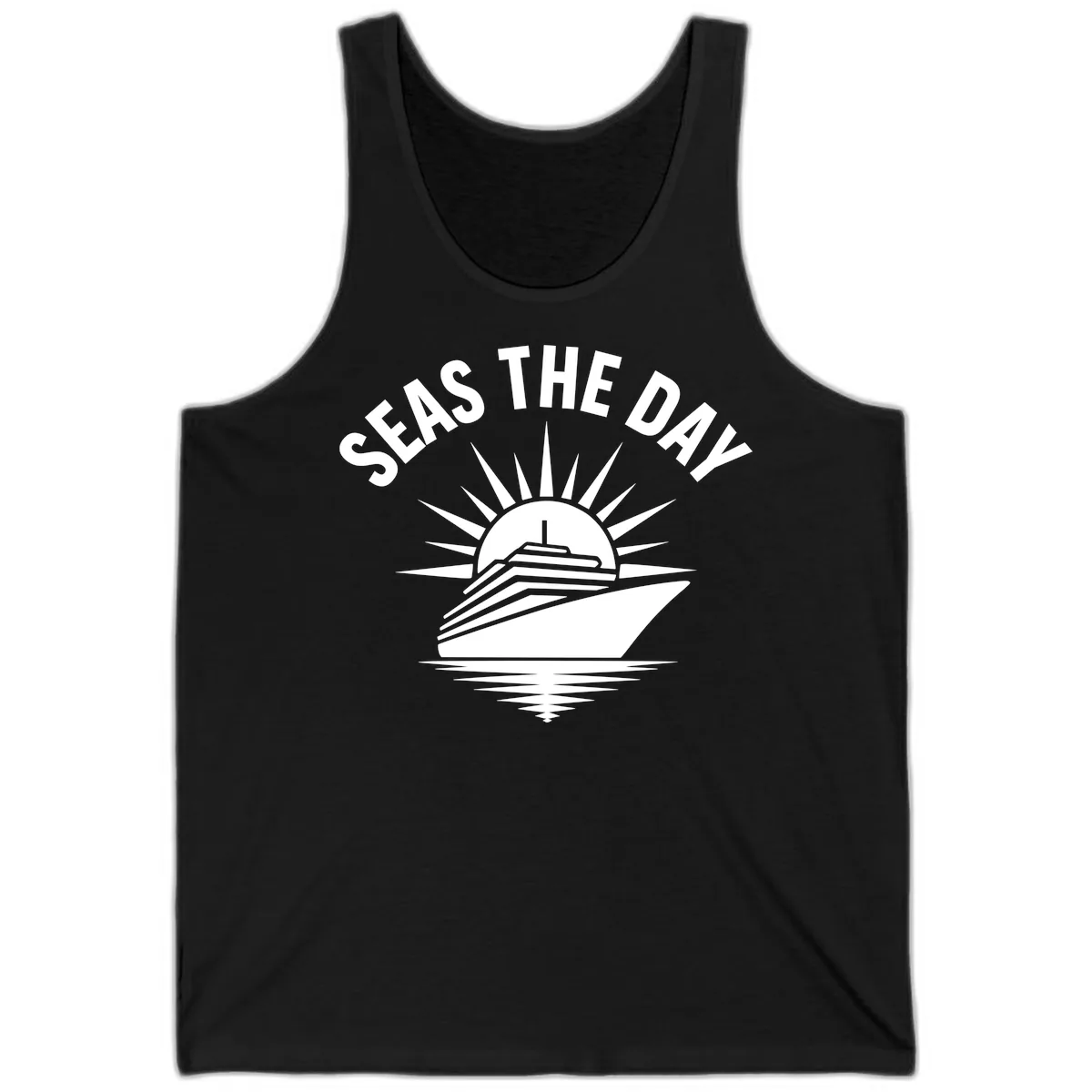 Seas The Day Cruise Ship Design Tank in Black