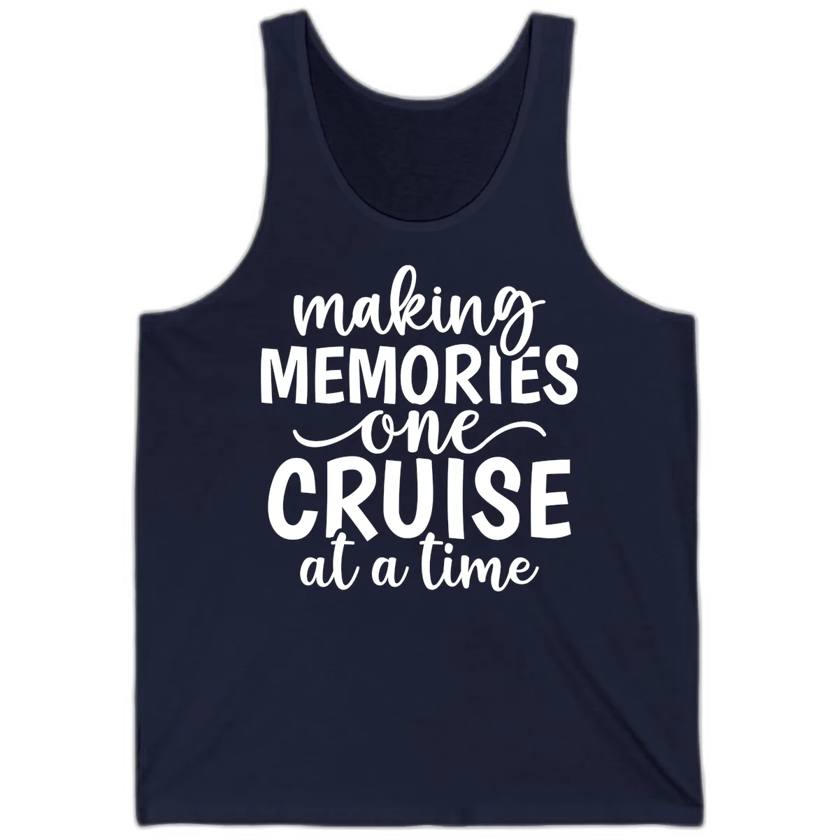 Making Memories One Cruise at a Time Tank in Navy