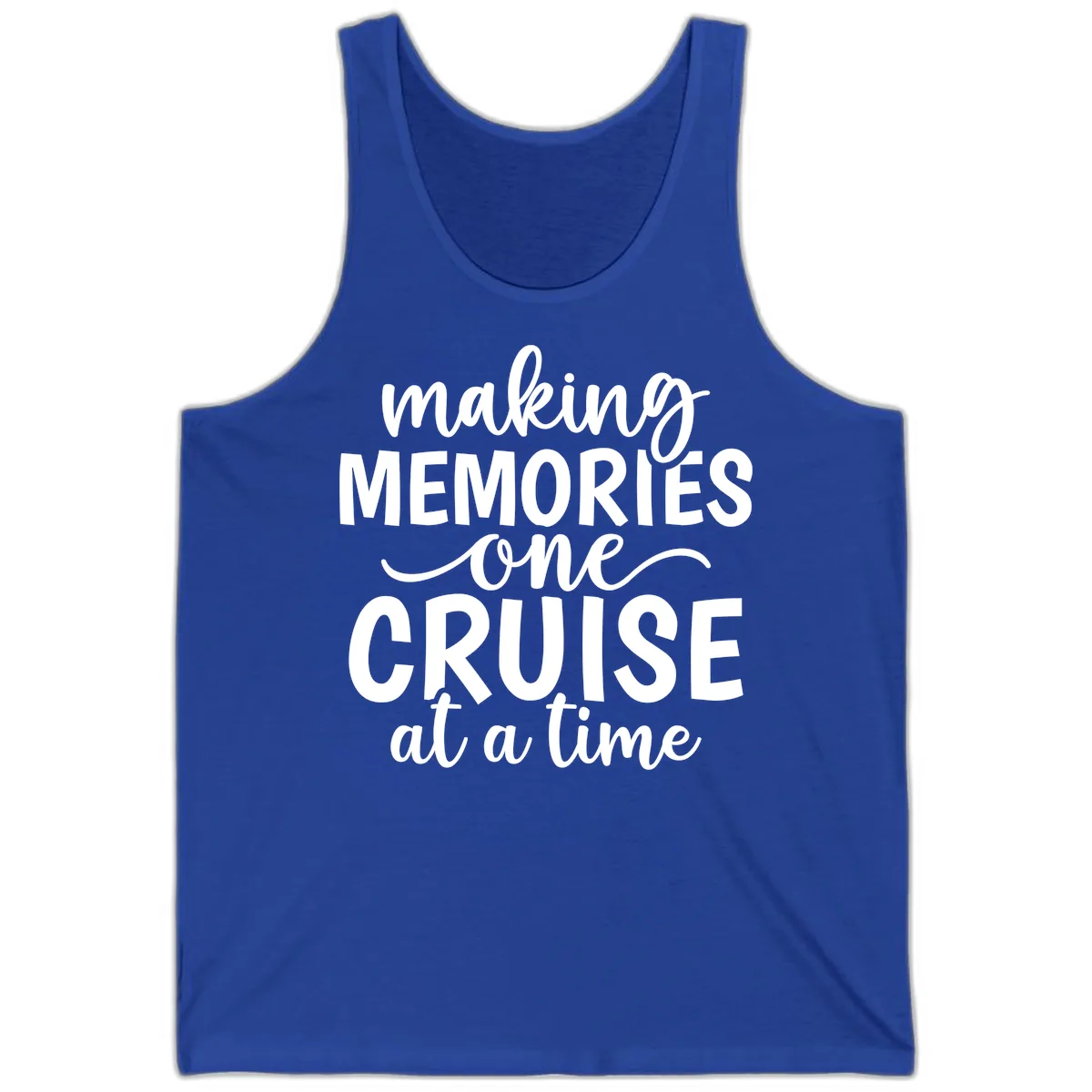 Making Memories One Cruise at a Time Tank in True Royal