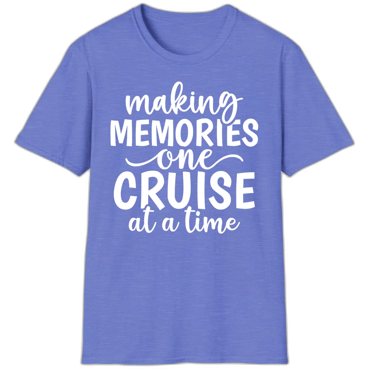Making Memories One Cruise at a Time T-Shirt in Heather Royal
