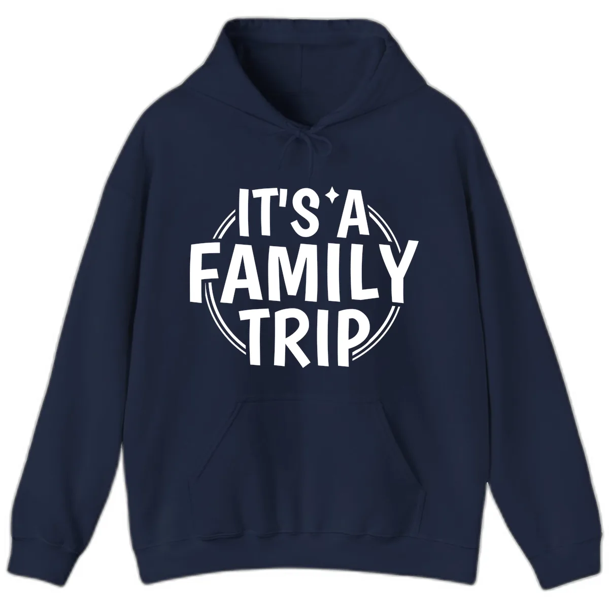 It's A Family Trip Hoodie in Navy