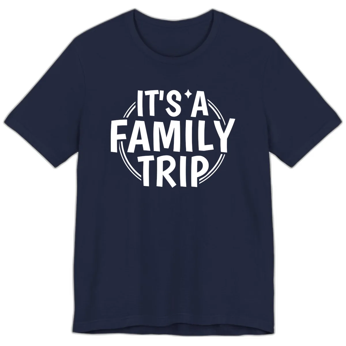 It's A Family Trip Premium T-Shirt in Navy