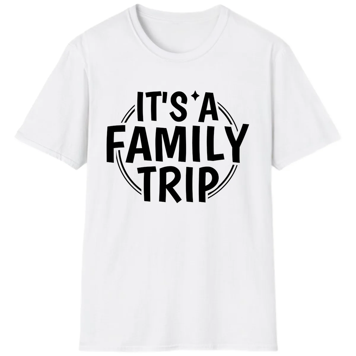 It's A Family Trip T-Shirt in White