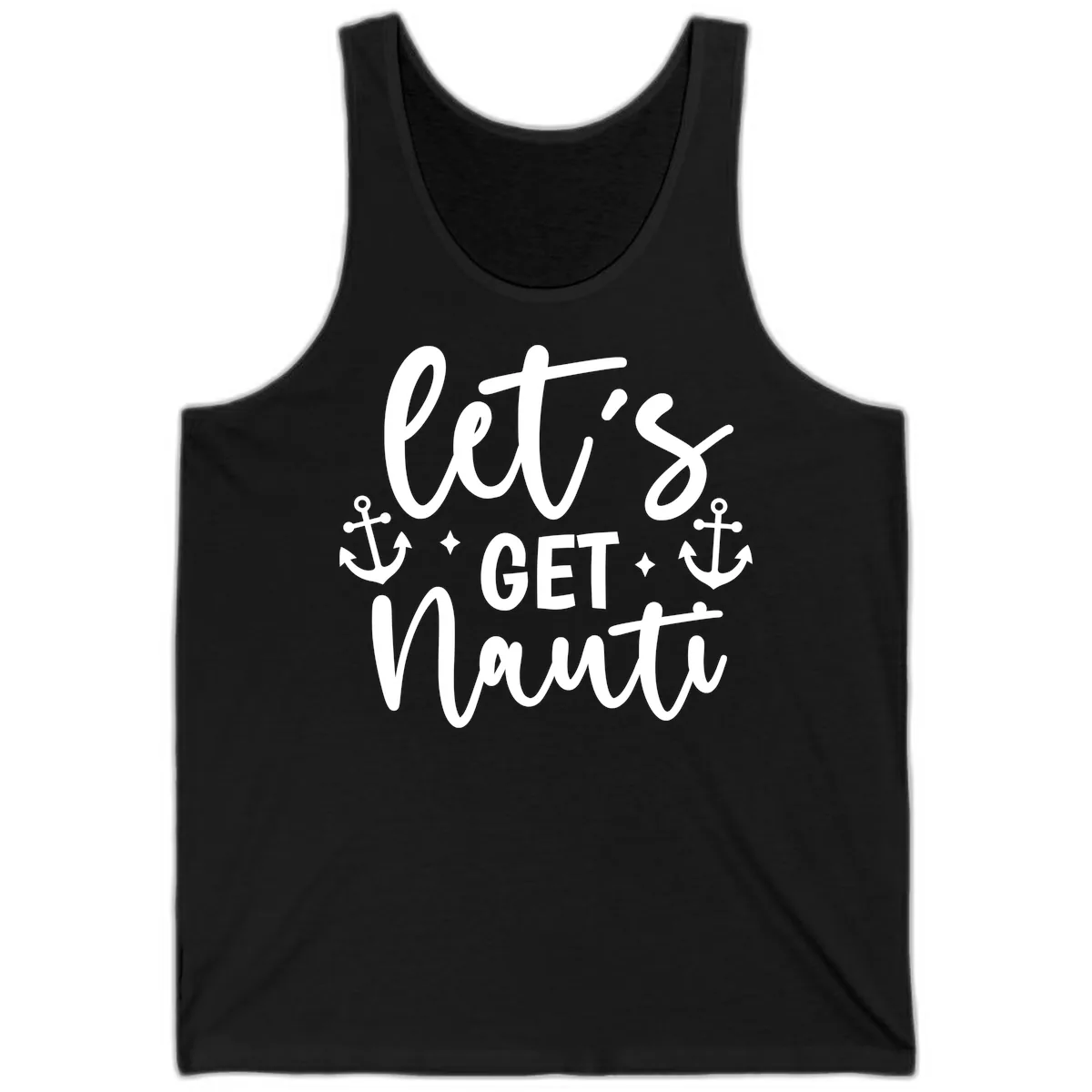 Let's Get Nauti Cruise Design Tank in Black