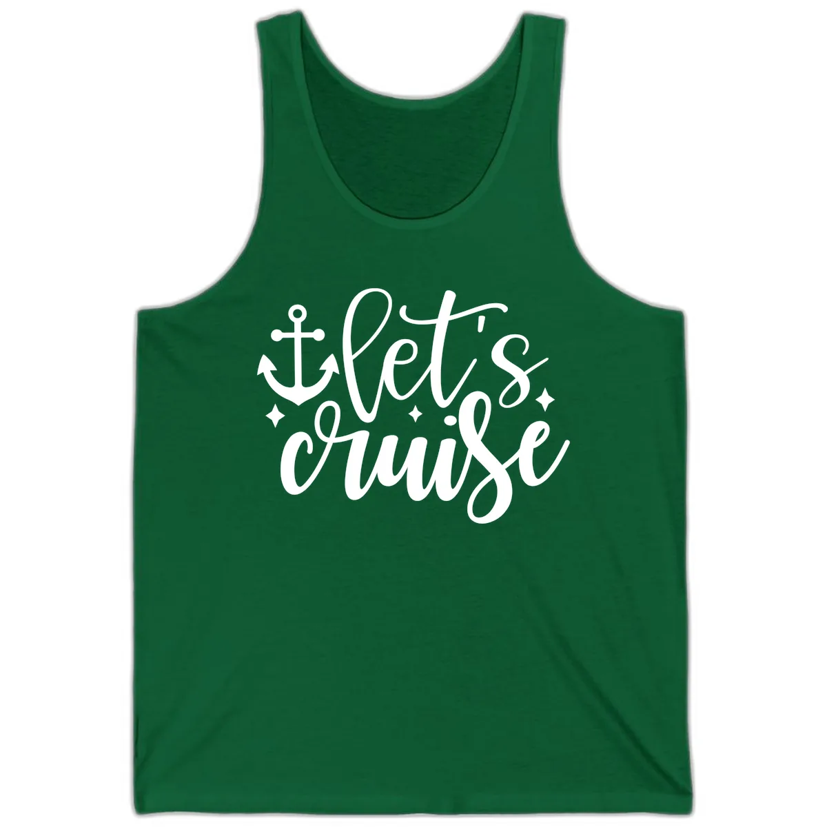 Let's Cruise Anchor Design Tank in Kelly