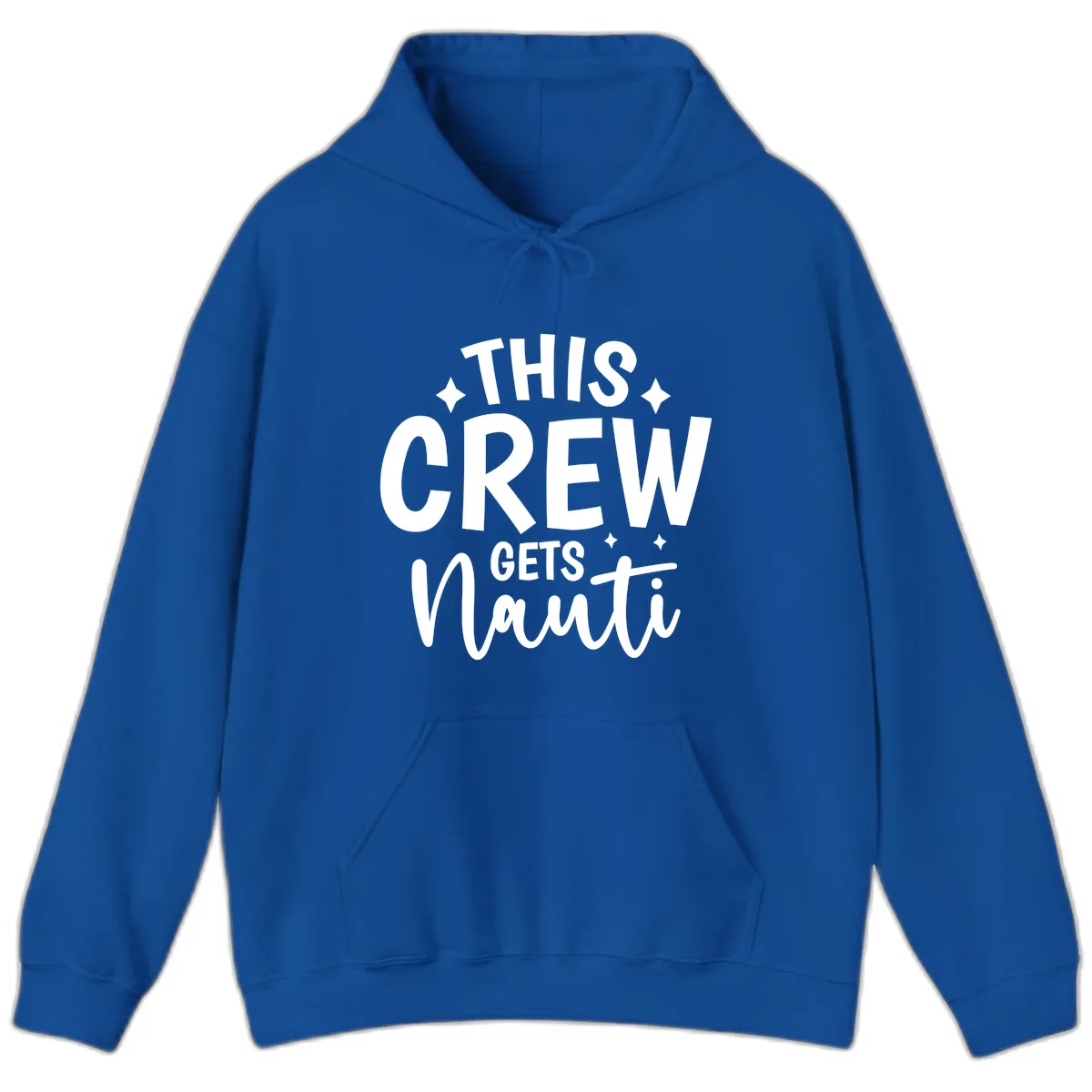 This Crew Gets Nauti Funny Cruise Shirt Hoodie in Royal