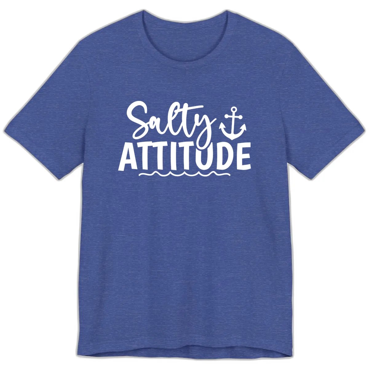 Salty Attitude Cruise Design Premium T-Shirt in Heather True Royal