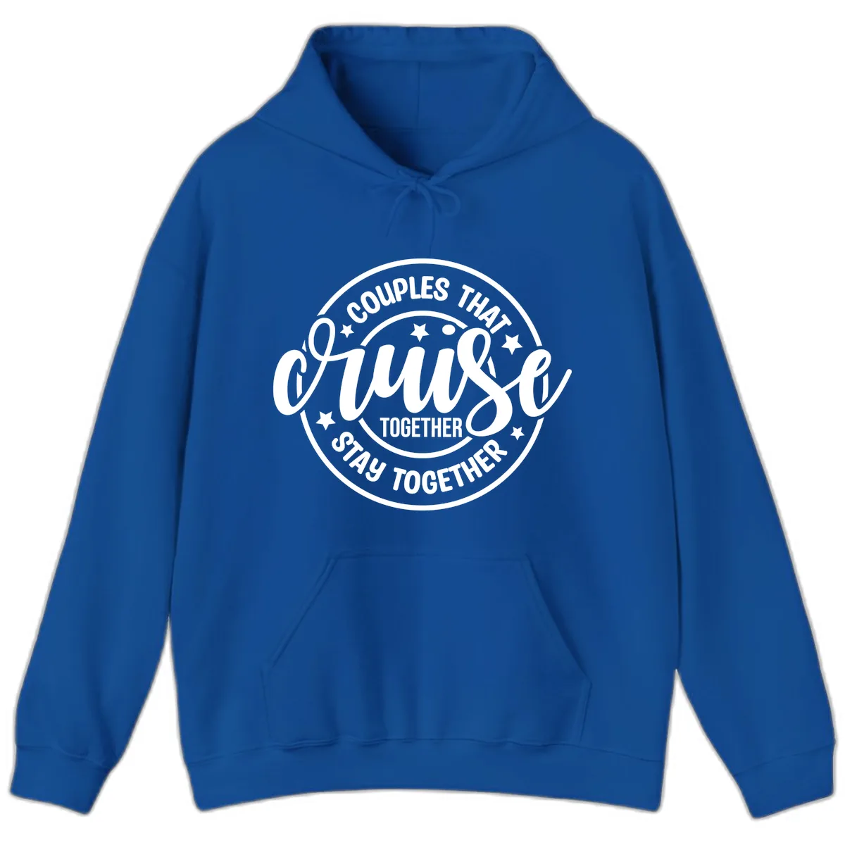 Couples That Cruise Together Hoodie in Royal
