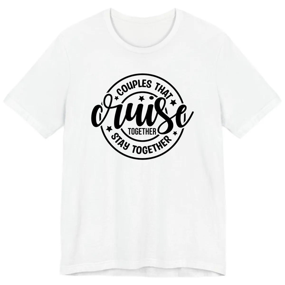 Couples That Cruise Together Premium T-Shirt in White