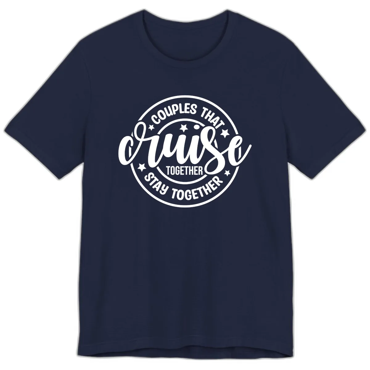 Couples That Cruise Together Premium T-Shirt in Navy