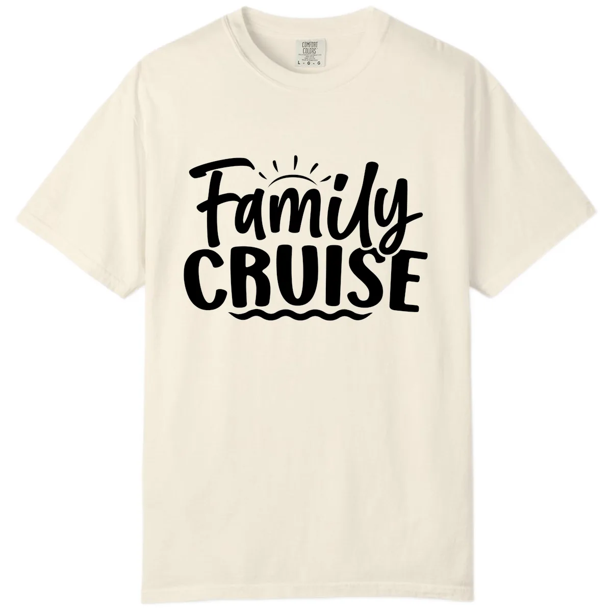 Family Cruise Fun Typography Comfort Color in Ivory