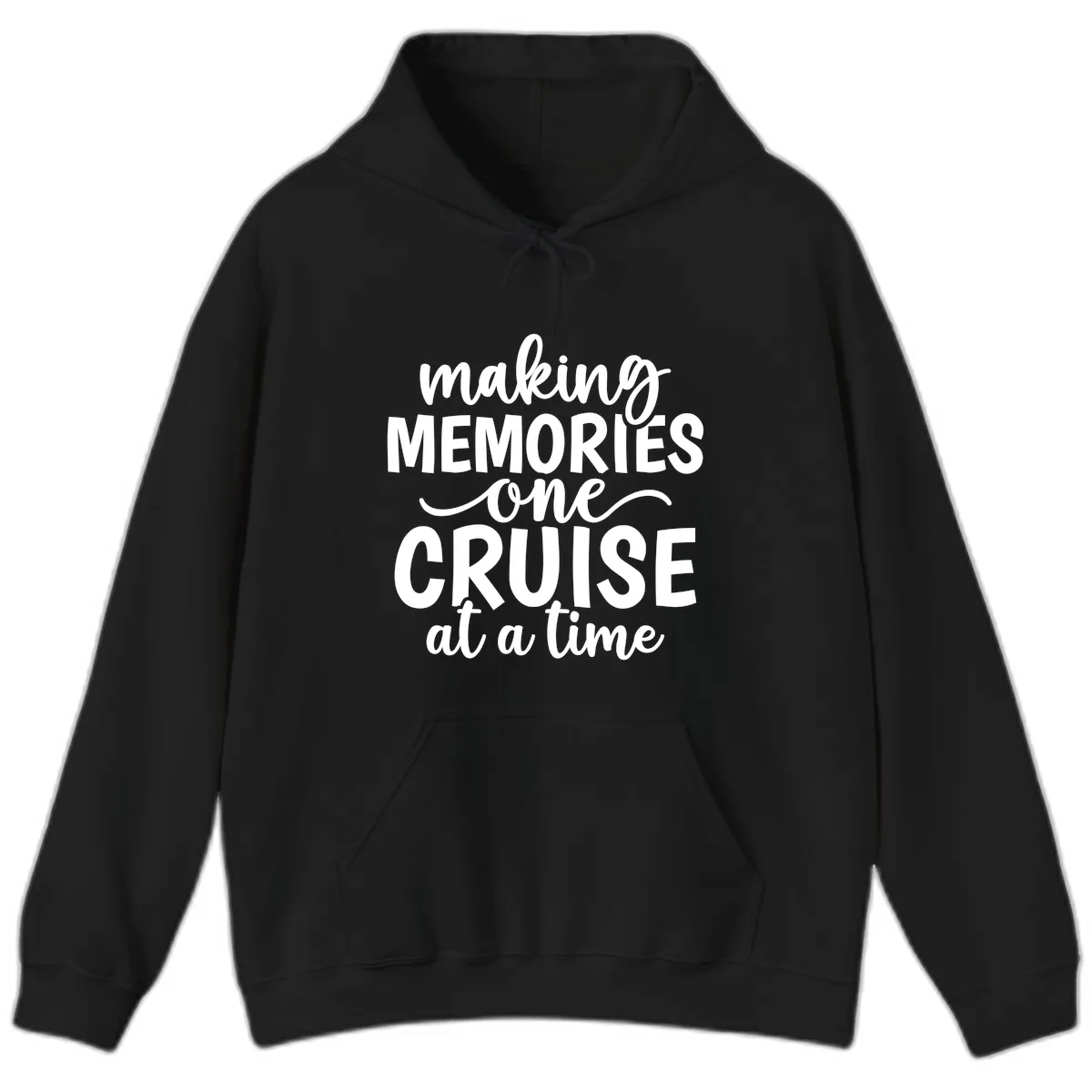 Making Memories One Cruise At A Time Hoodie in Black