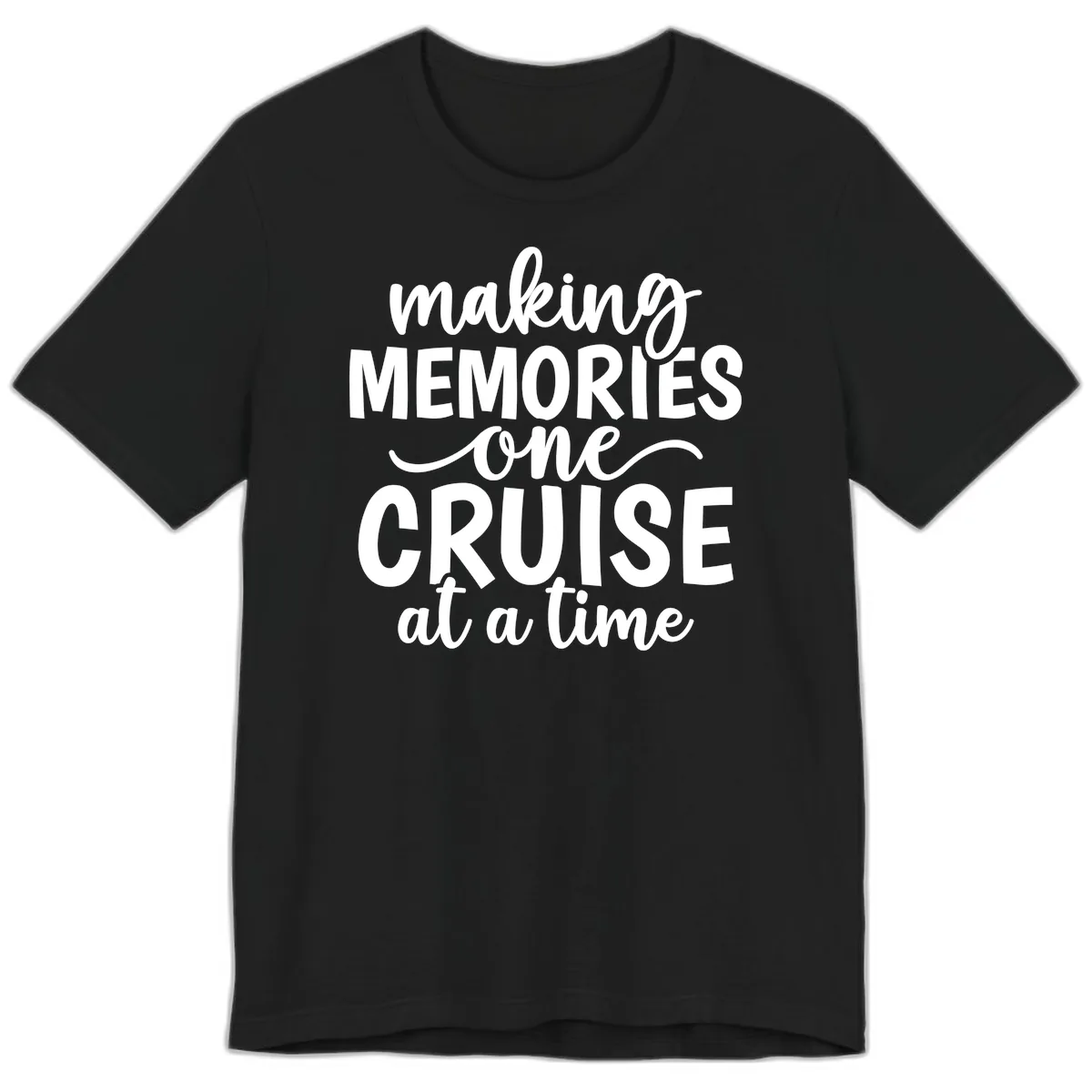 Making Memories One Cruise At A Time Premium T-Shirt in Black