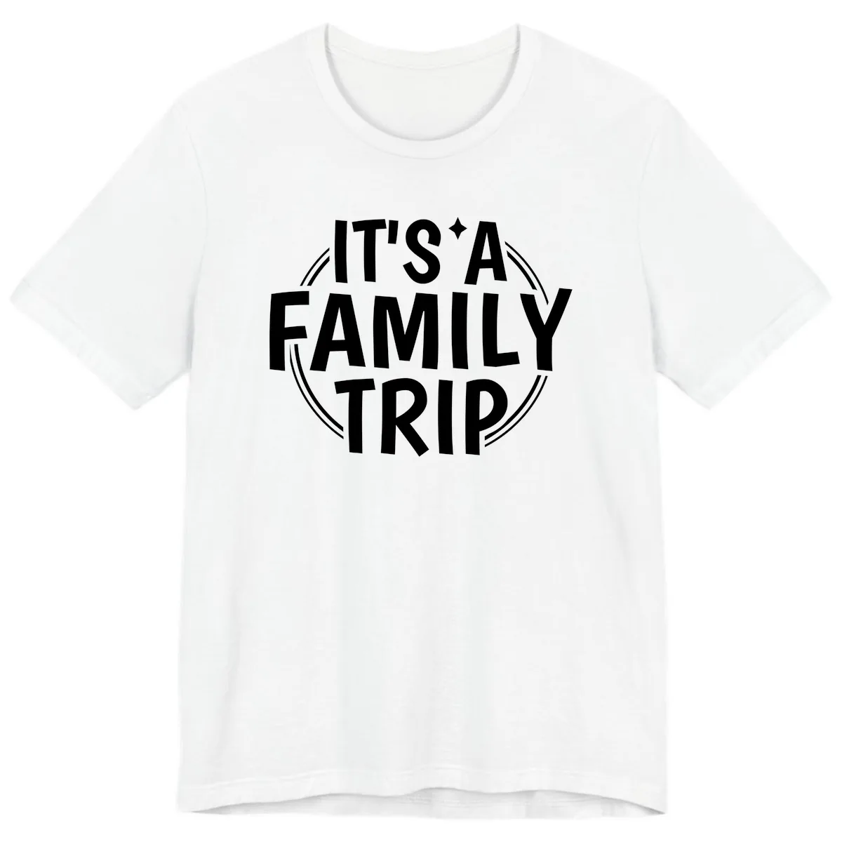 It's A Family Trip Announcement Premium T-Shirt in White
