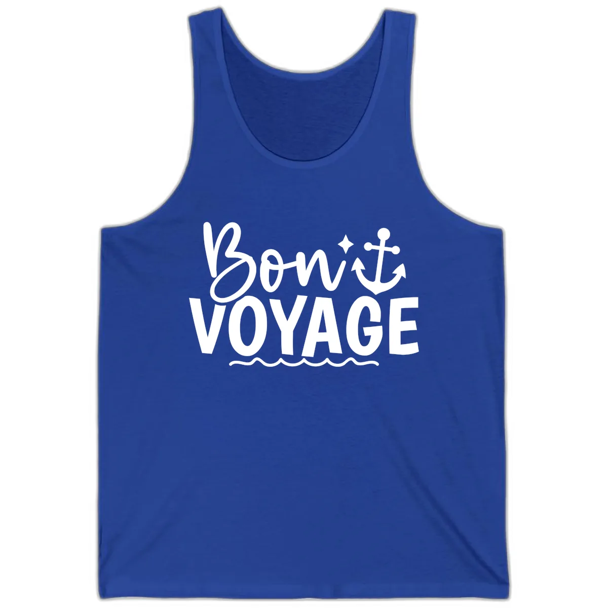 Bon Voyage Anchor And Waves Tank in True Royal