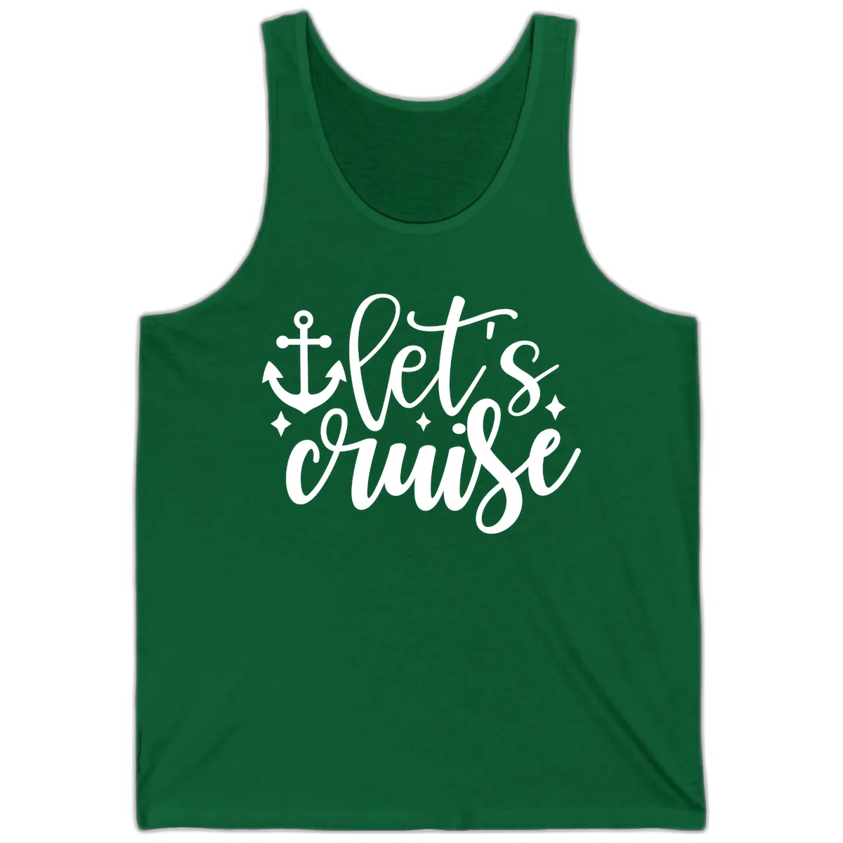 Let's Cruise Anchor Design Tank in Kelly