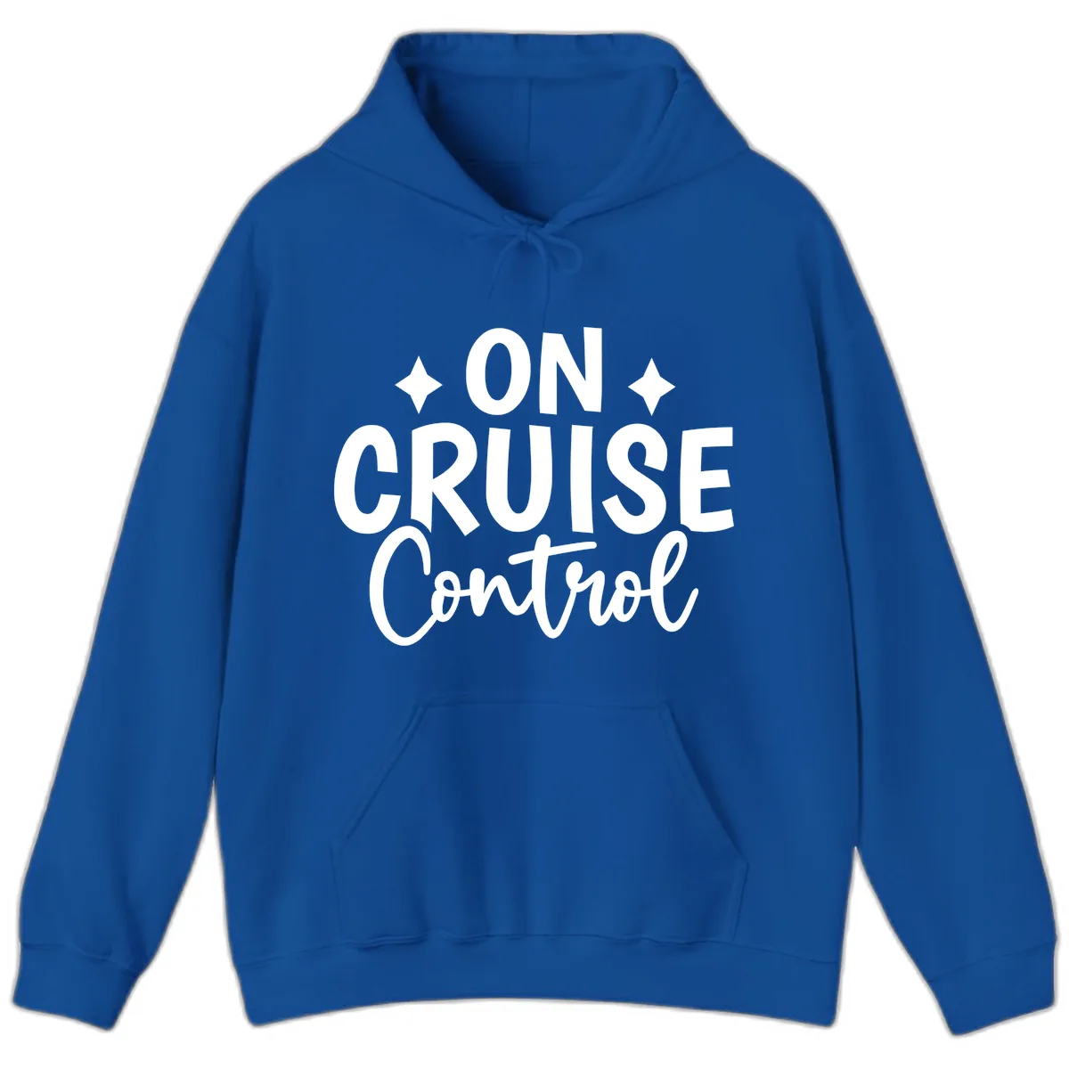On Cruise Control Typography Design Hoodie in Royal