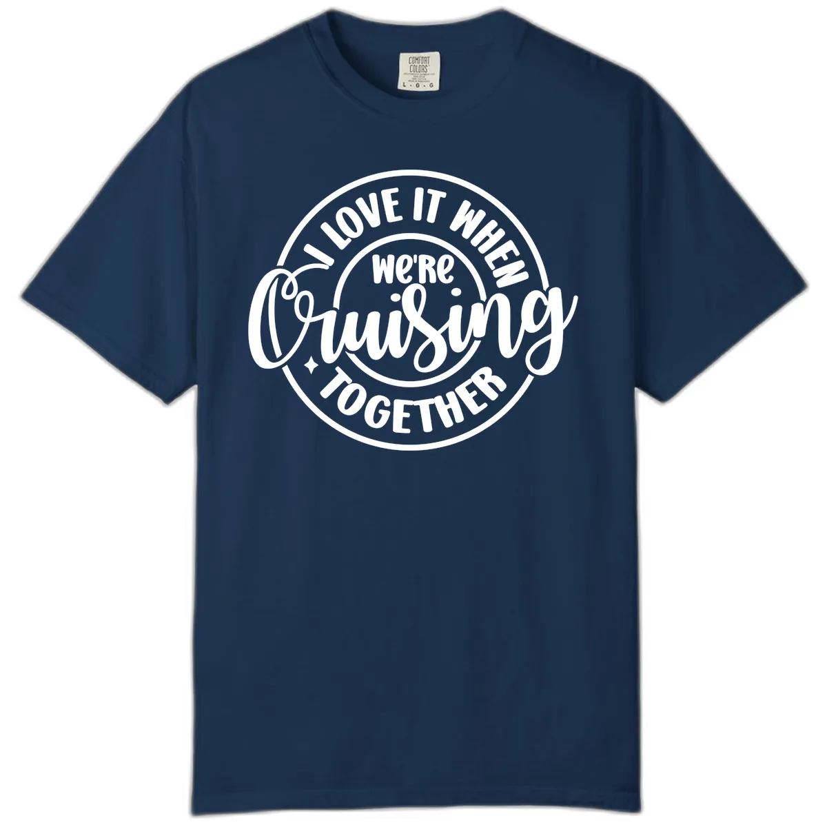 We're Cruising Together Comfort Color in Navy