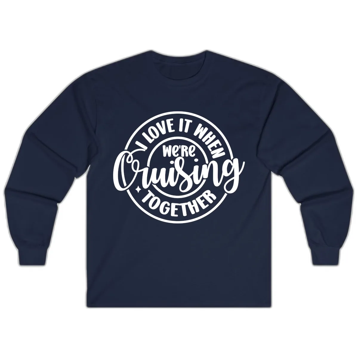We're Cruising Together Long Sleeve in Navy