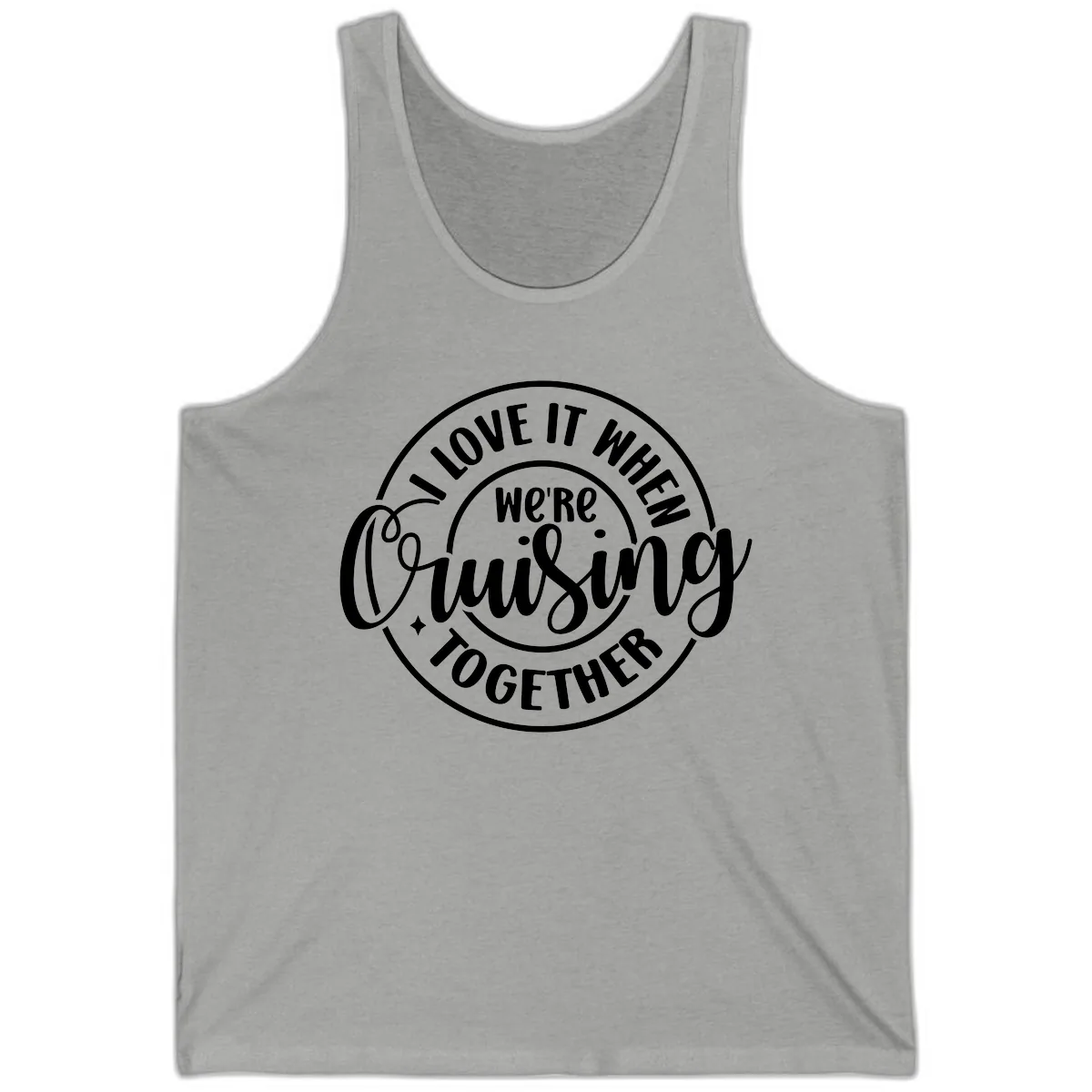 We're Cruising Together Tank in Athletic Heather