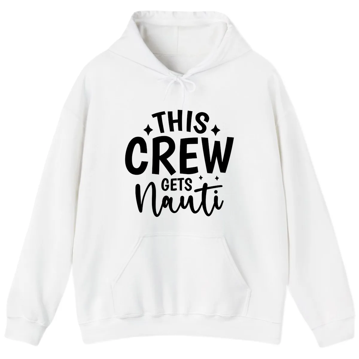 This Crew Gets Nauti Funny Cruise Shirt Hoodie in White