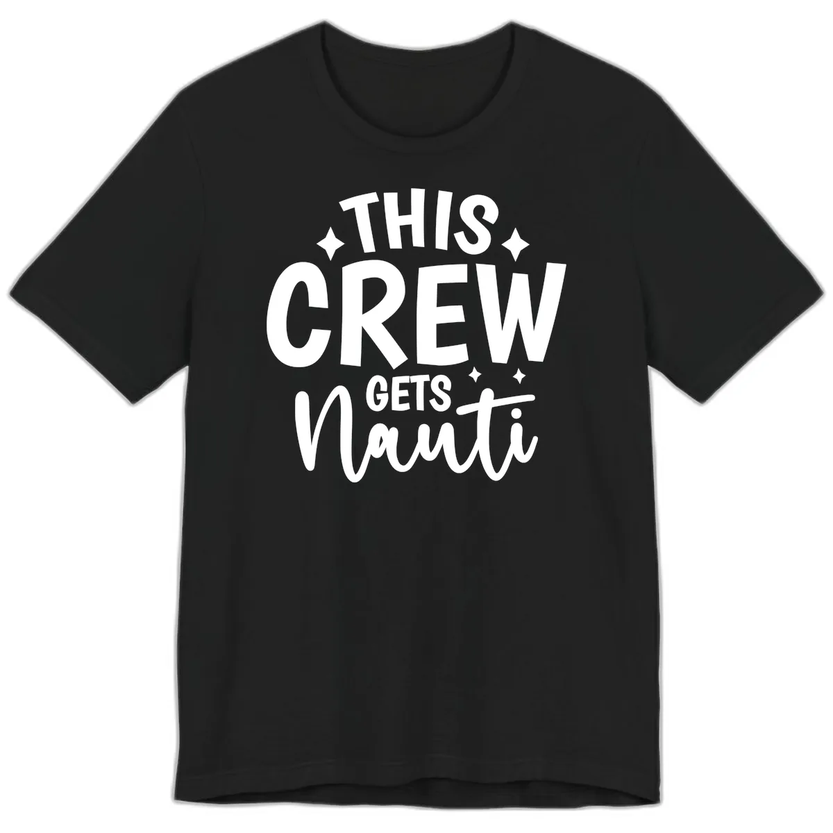 This Crew Gets Nauti Funny Cruise Shirt Premium T-Shirt in Black