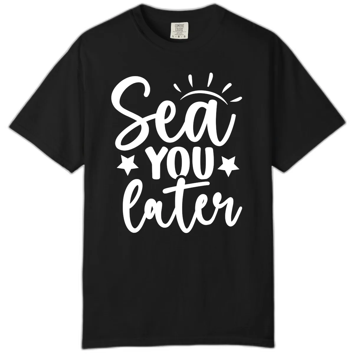 Sea You Later Cruise Design Comfort Color in Black