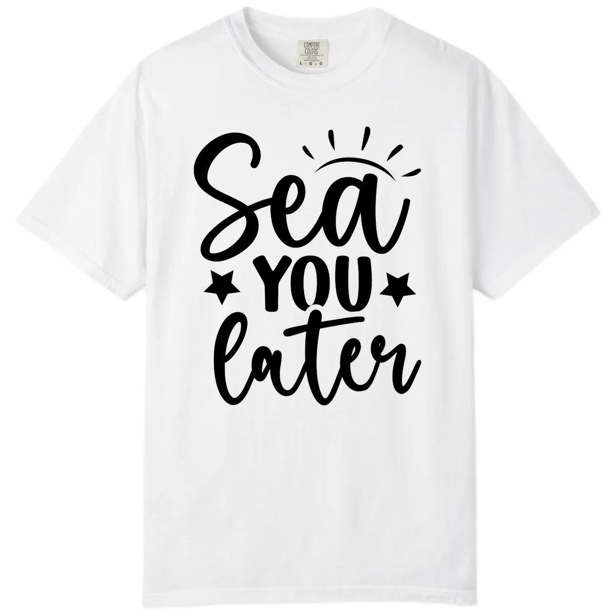 Sea You Later Cruise Design Comfort Color in White