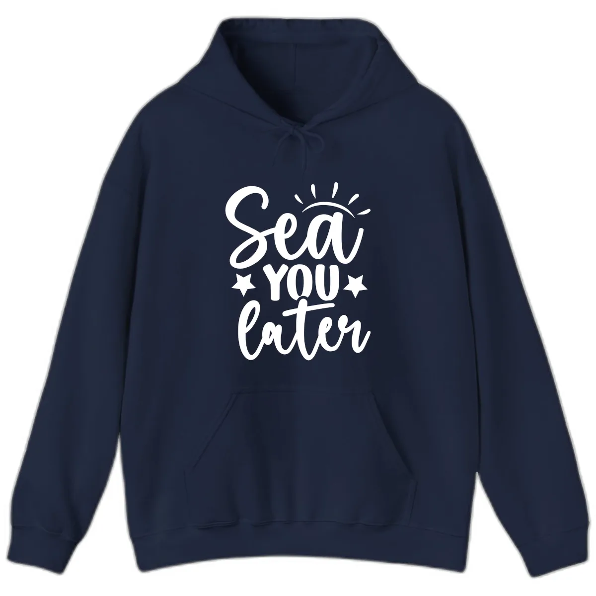 Sea You Later Cruise Design Hoodie in Navy