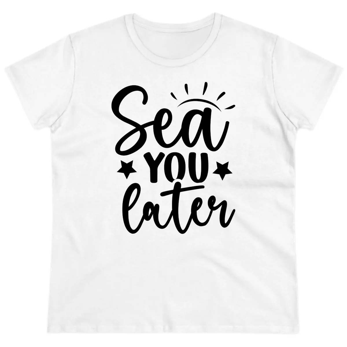 Sea You Later Cruise Design Ladies Tee in White