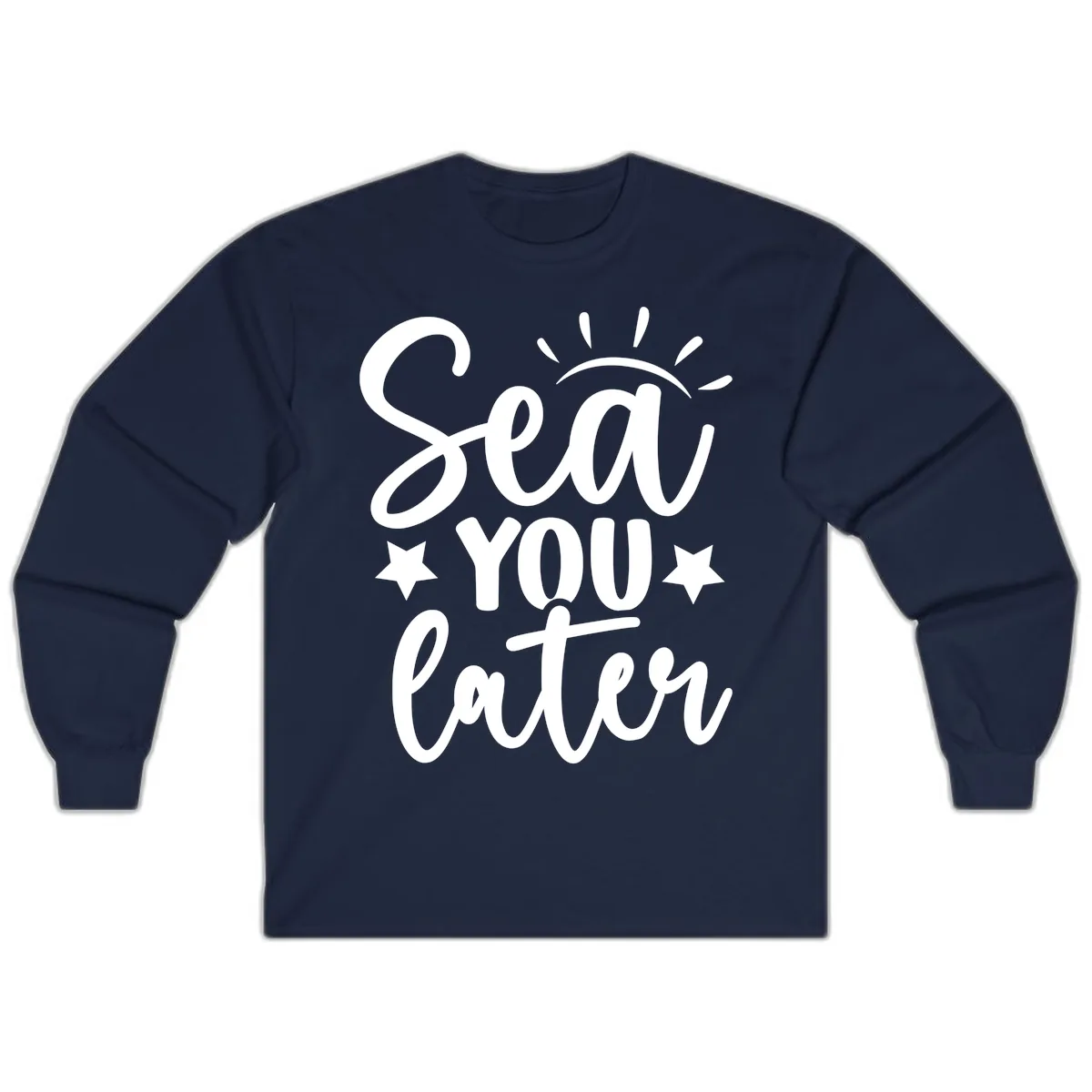 Sea You Later Cruise Design Long Sleeve in Navy