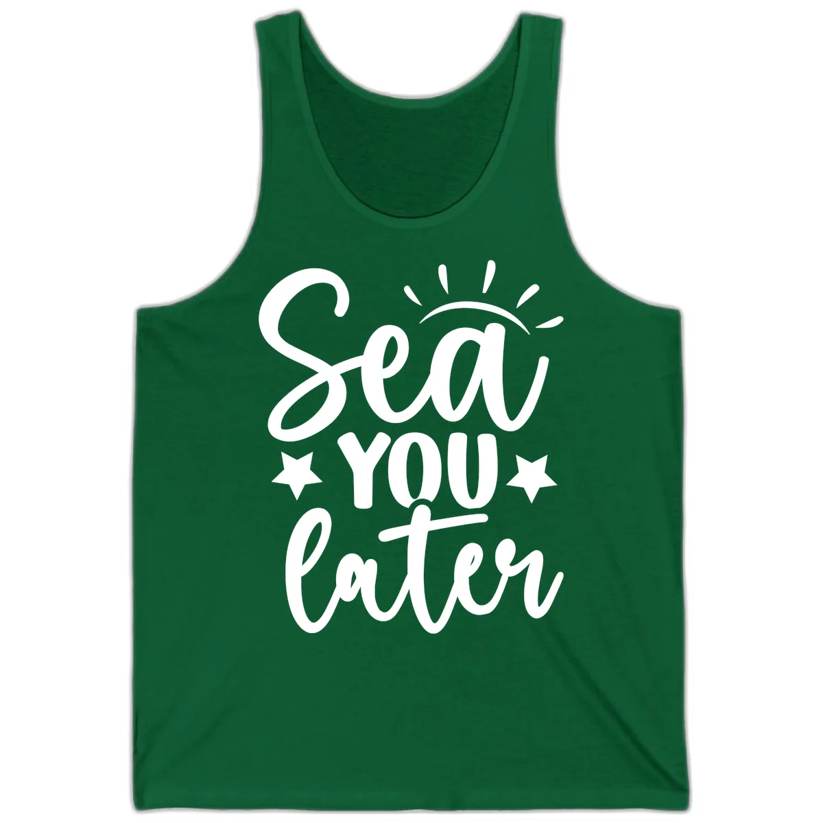 Sea You Later Cruise Design Tank in Kelly
