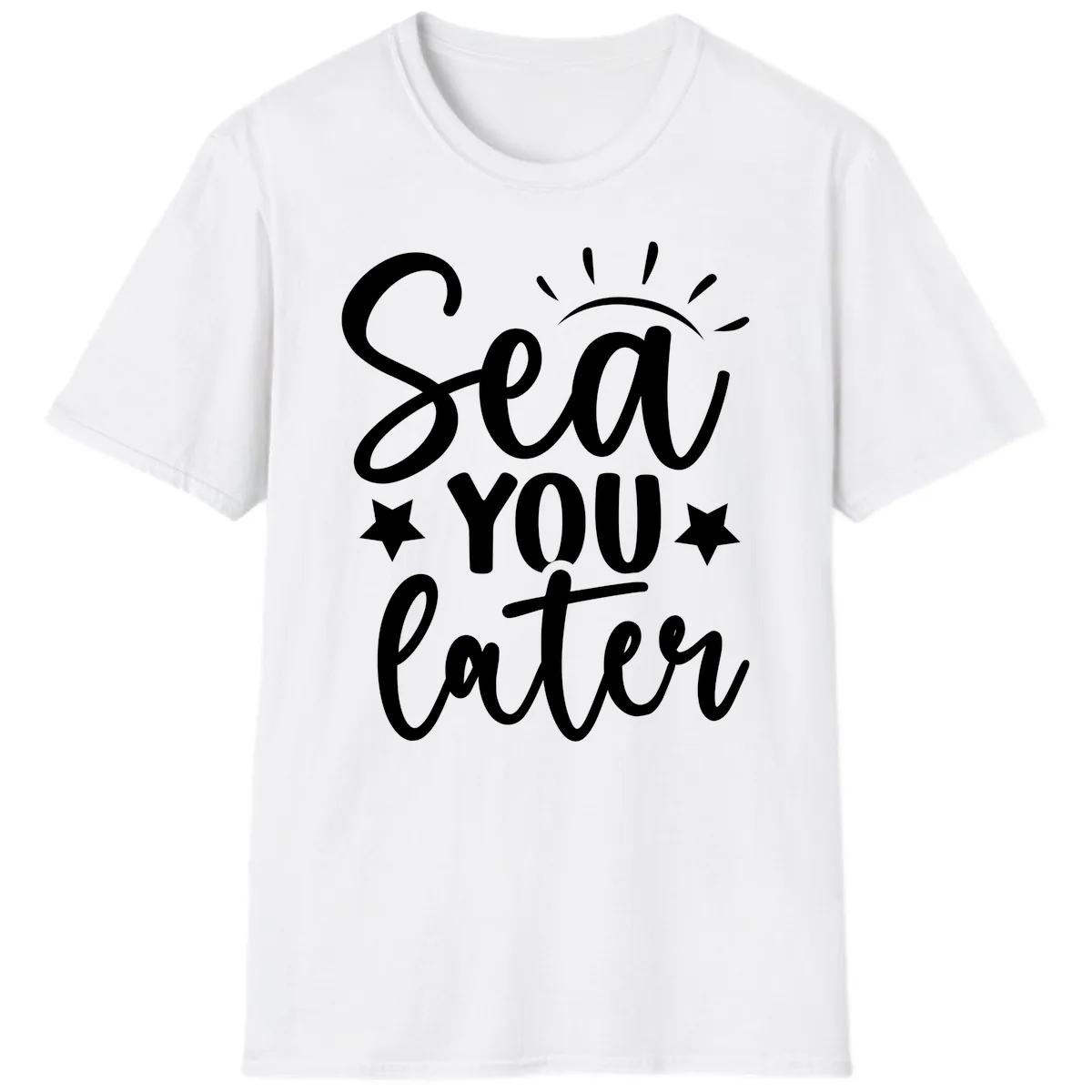 Sea You Later Cruise Design T-Shirt in White