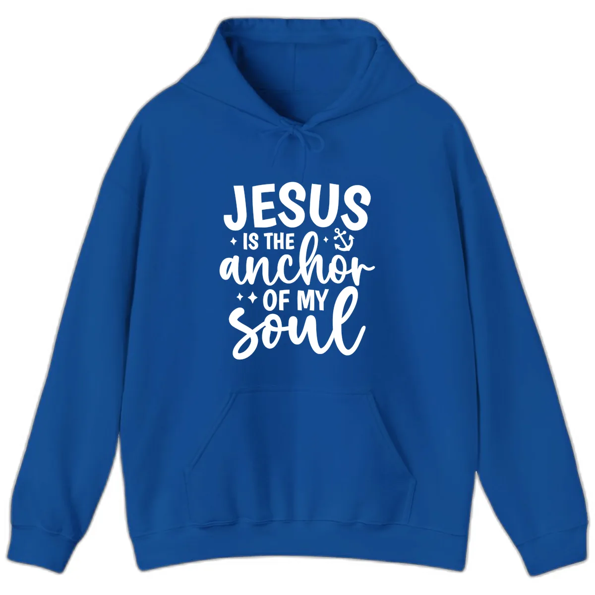 Jesus Is The Anchor Of My Soul Hoodie in Royal
