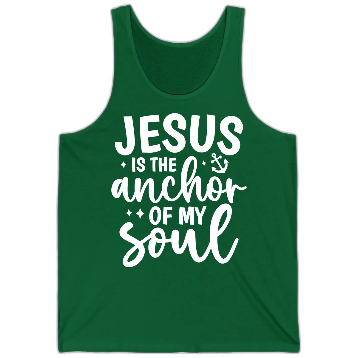Jesus Is The Anchor Of My Soul Tank in Kelly