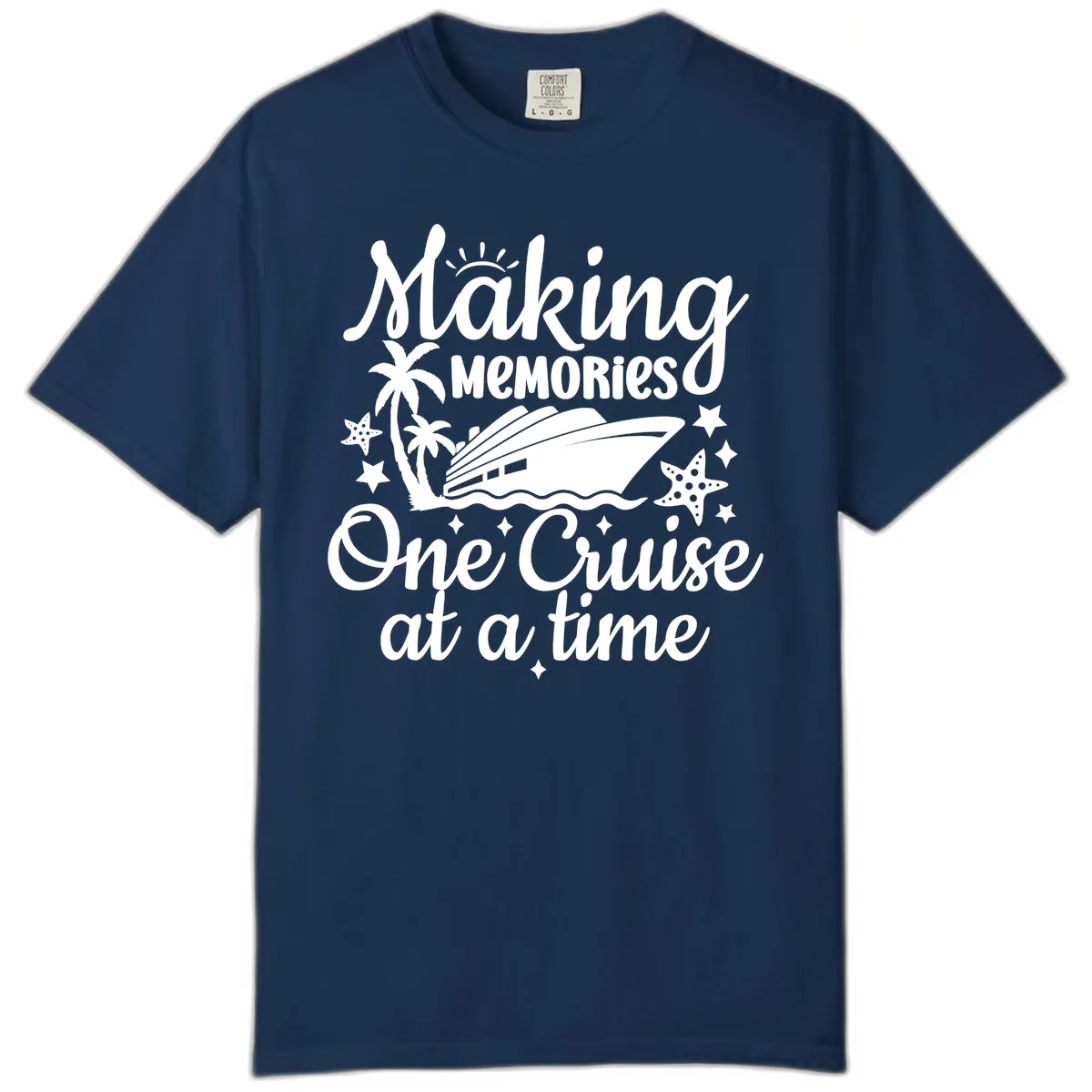 Making Memories One Cruise at a Time Comfort Color in Navy