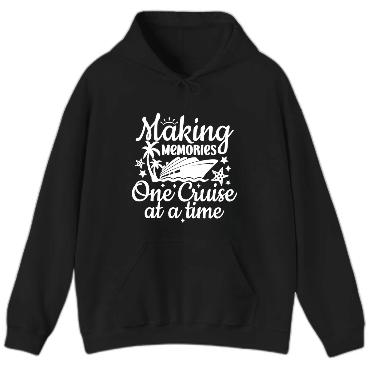 Making Memories One Cruise at a Time Hoodie in Black