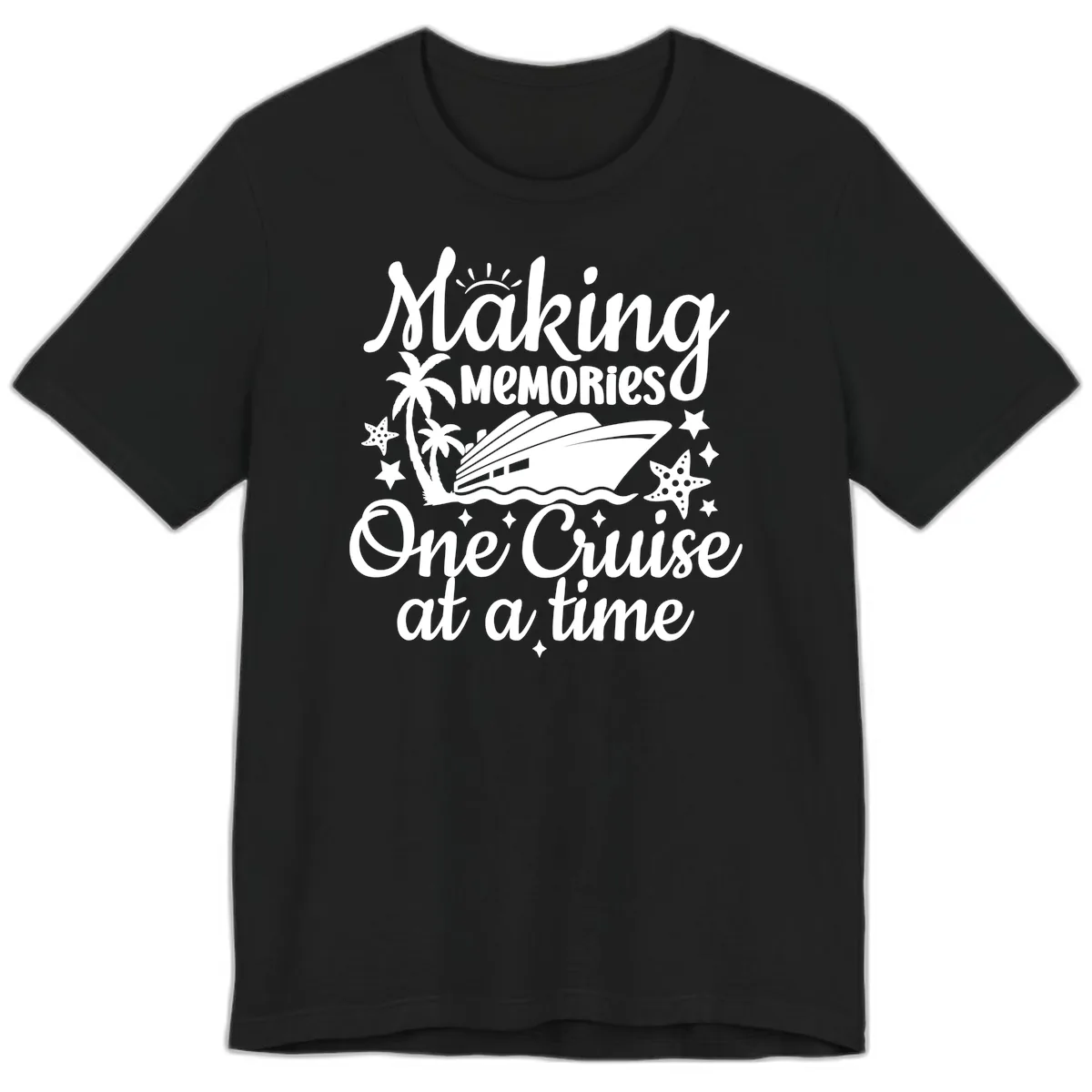 Making Memories One Cruise at a Time Premium T-Shirt in Black