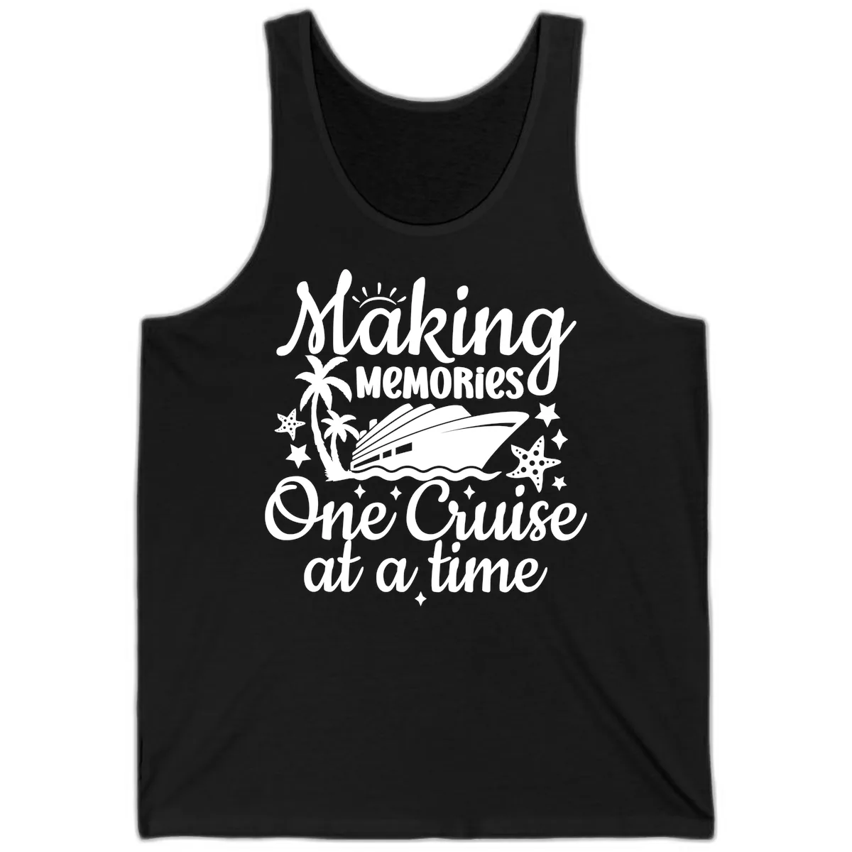 Making Memories One Cruise at a Time Tank in Black