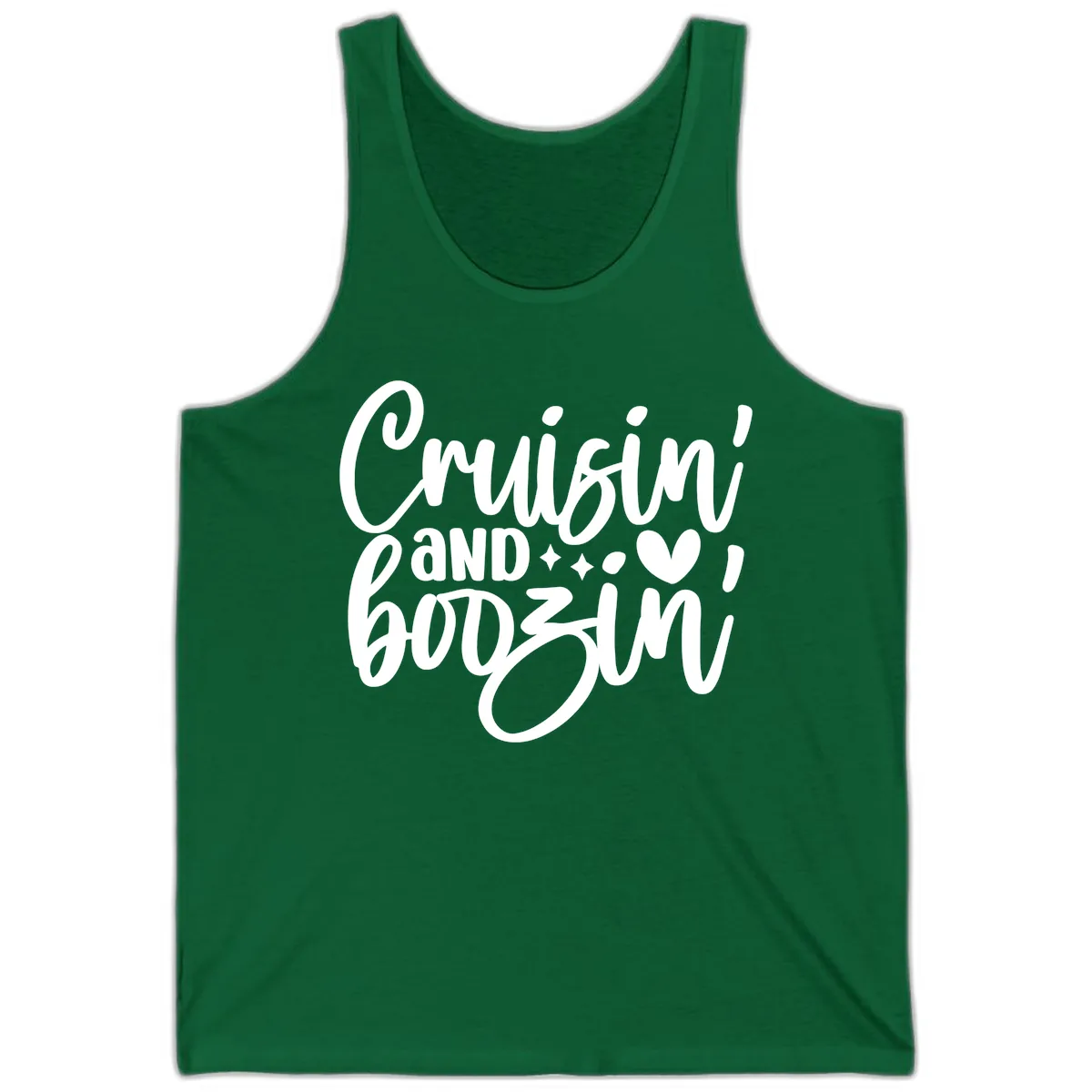 Cruisin and Boozin Cruise Design Tank in Kelly