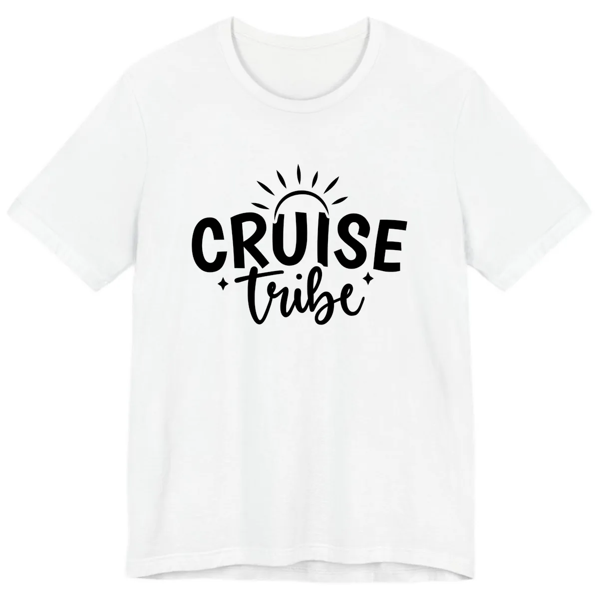 Cruise Tribe Slogan Design Premium T-Shirt in White